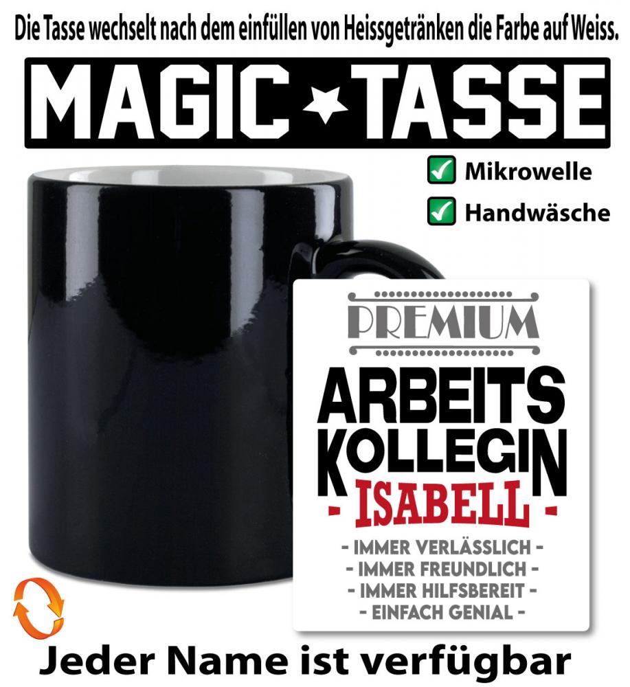 Zauber/ Magic Tasse mit Name Personalisiert Arbeitskollegin