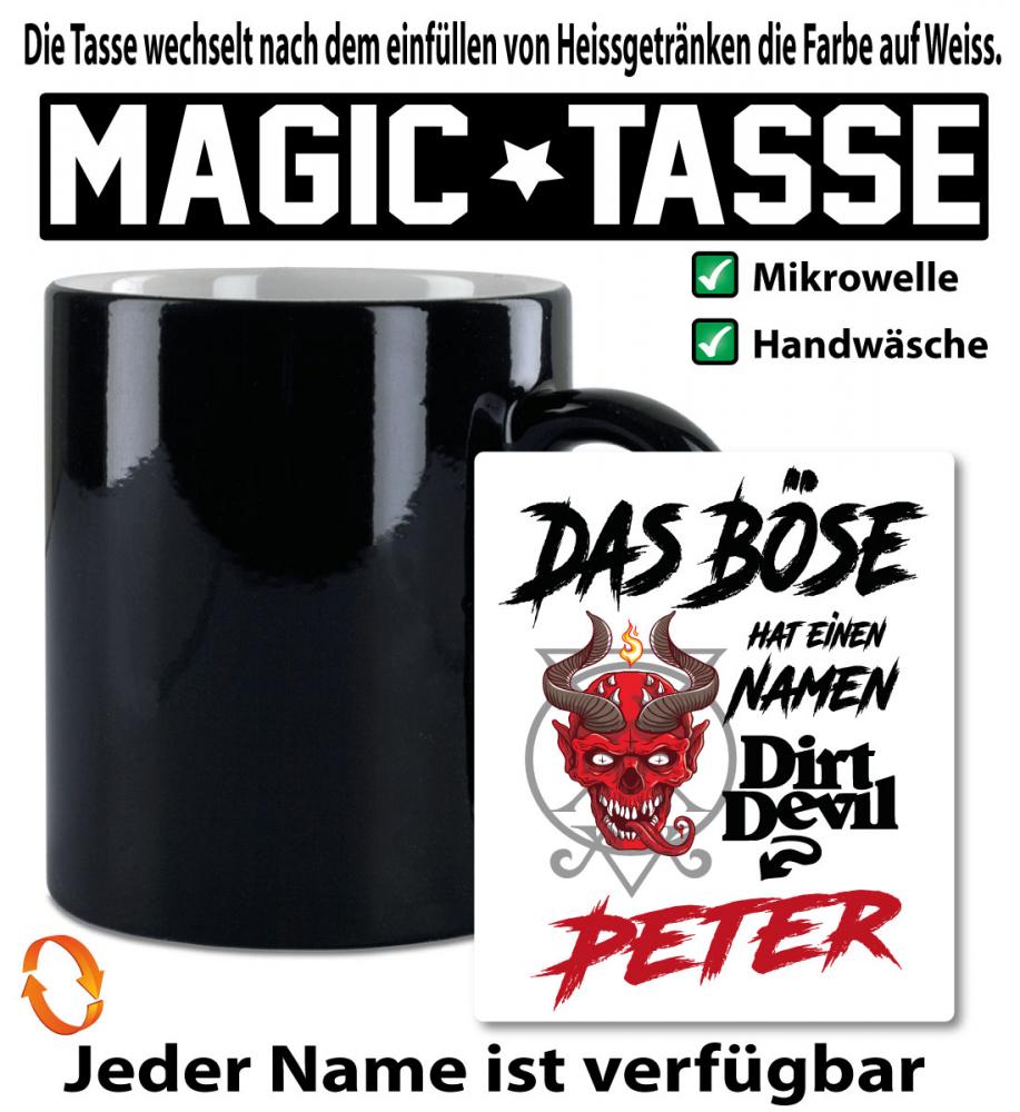 Zauber/ Magic Tasse mit Name Personalisiert Das Böse