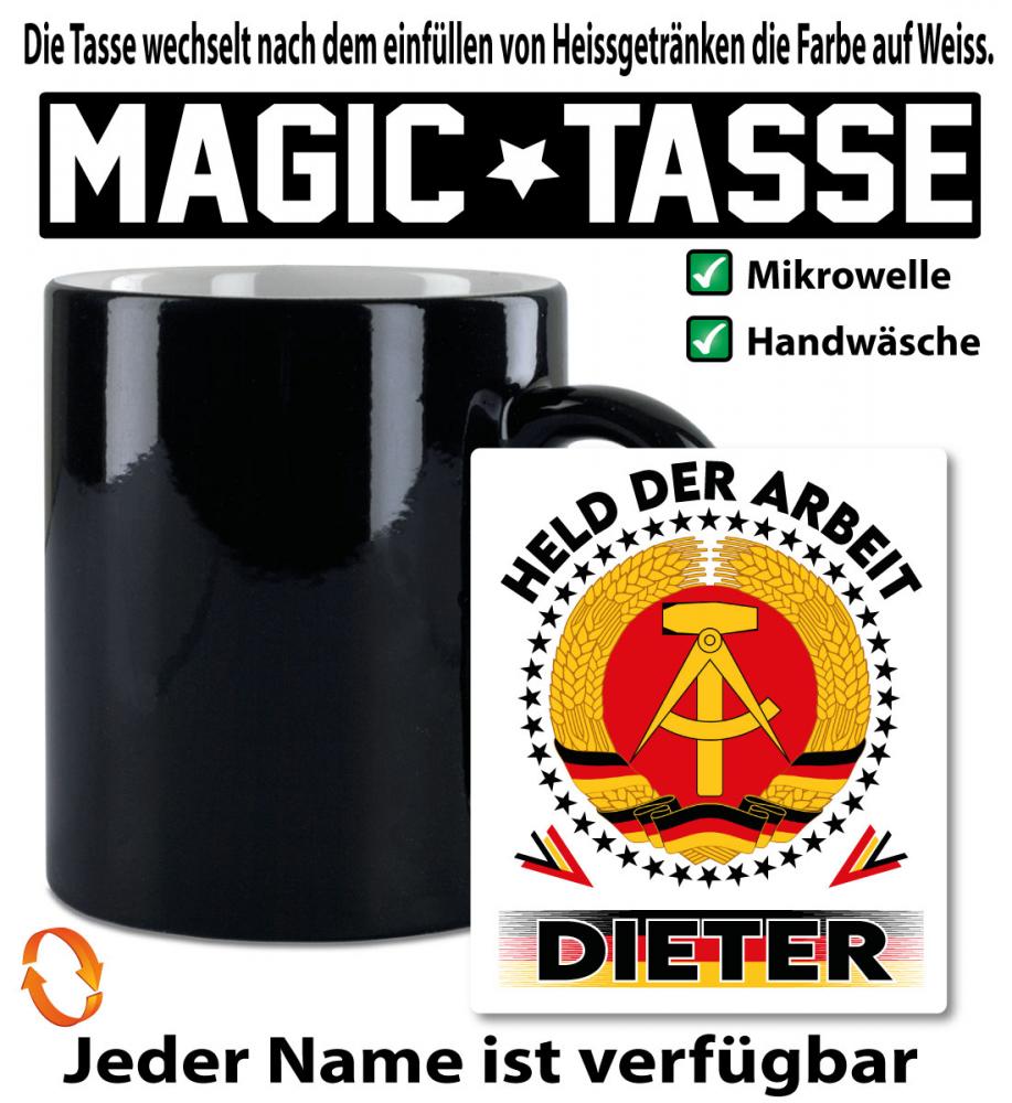 Zauber/ Magic Tasse mit Name Personalisiert Held der Arbeit