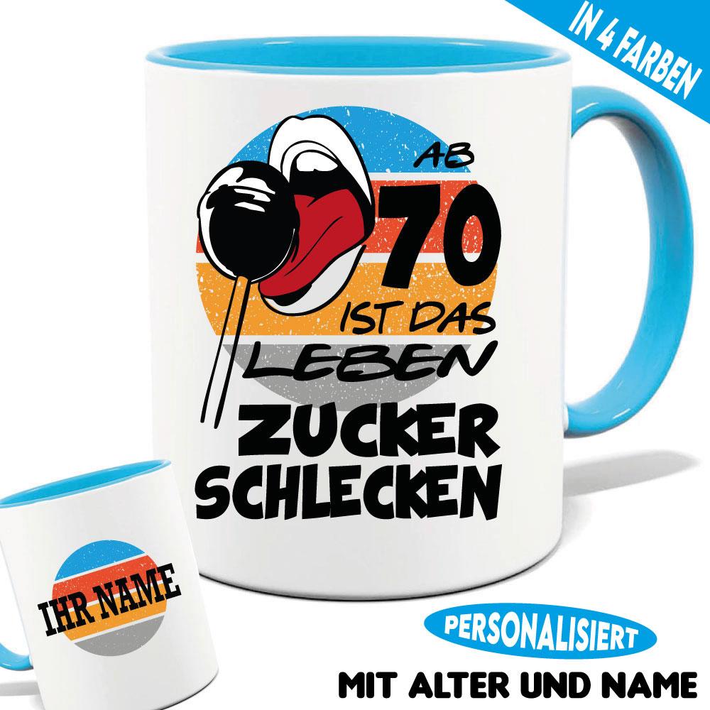 Geburtstagstasse Zucker schlecken