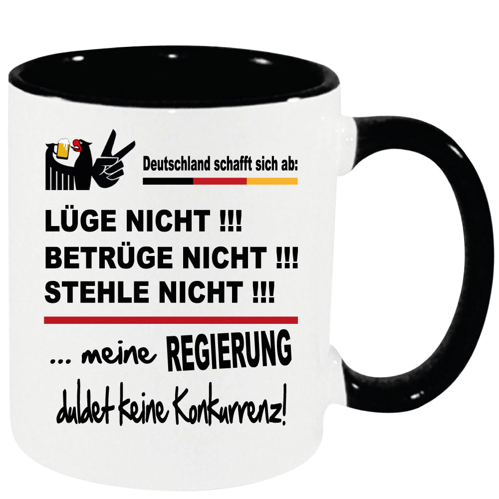 Lügner und Betrüger. Tasse zur Scheiss Politik in Deutschland.